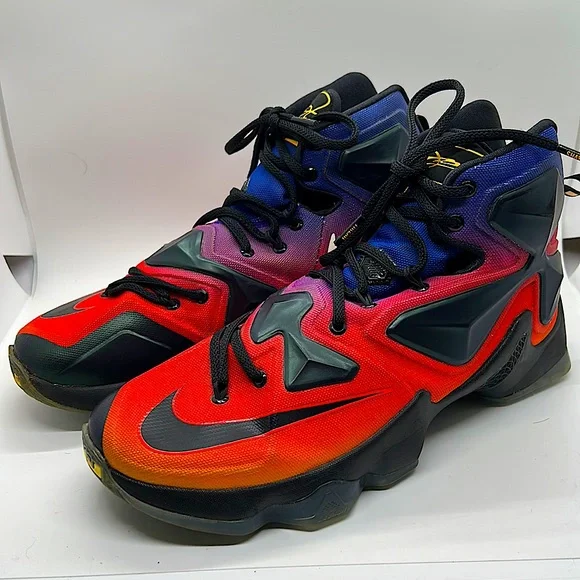 Nike Purple/Red Lebron 13 Doernbecher Basketball Shoes Sneakers **Men’s Sz 8** - Picture 5 of 11